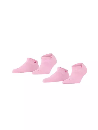 BURLINGTON | Chaussettes sneaker femme lot de 2 EVERYDAY 36-41 bleu clair | rosa